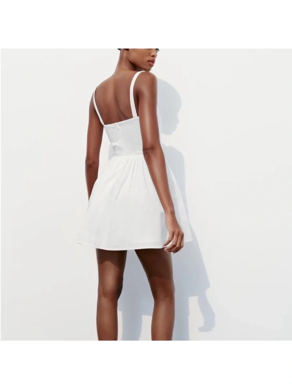 ZARA VOLUMINOUS SKIRT DRESS - Picture 4 of 11